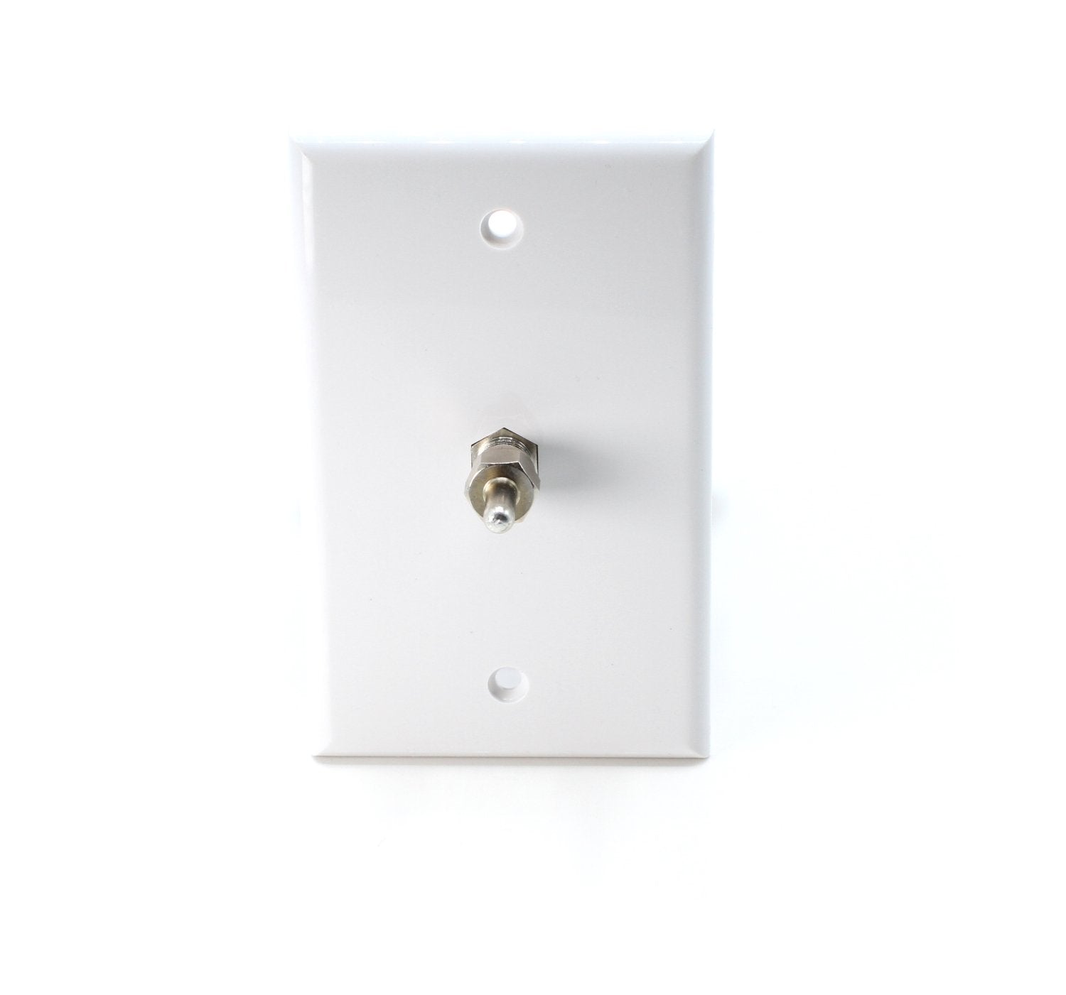 Coaxial F Type (F-Pin / F81) Voltage Blocking 75 Ohm Terminator with DC Short for Coax and RF - RF Signal (AC) and Power or Voltage (DC) Should be Blocked or Capped - Pack of 10