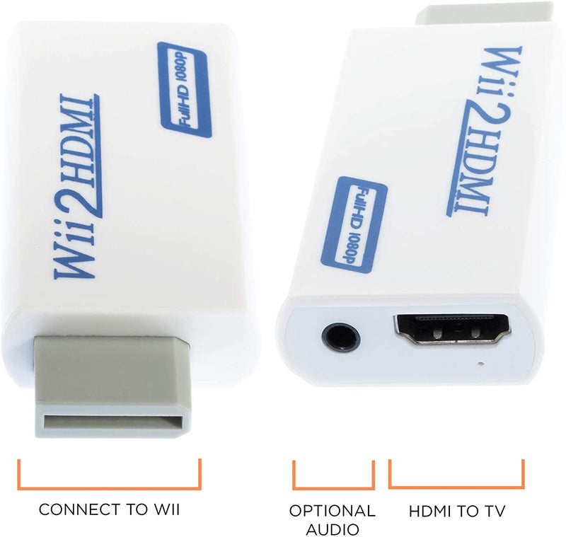 Compatible with: Wii to HDMI Adapter Compatible with: Nintendo HDMI Converter