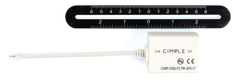 2 Wire, 1 Line DSL Filter, with Built in Splitter - for removing noise and other problems from DSL related phone lines