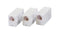 Telephone Cord Coupler - High Quality Phone In Line Coupler - 4 Conductor (2) Telephone Lines - 3 Pack (WHITE)
