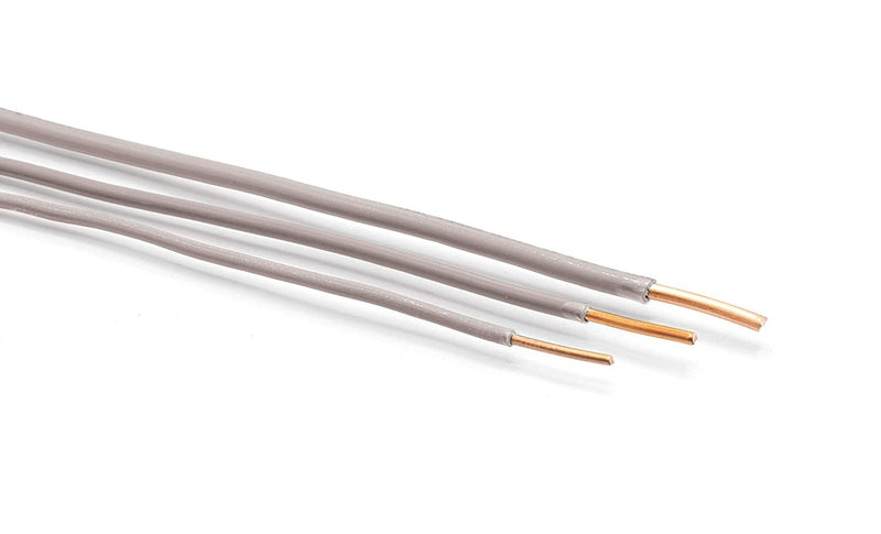 200 Feet (60 Meter) - Insulated Solid Copper THHN / THWN Wire - 14 AWG, Wire is Made in the USA, Residential, Commerical, Industrial, Grounding, Electrical rated for 600 Volts - In Grey
