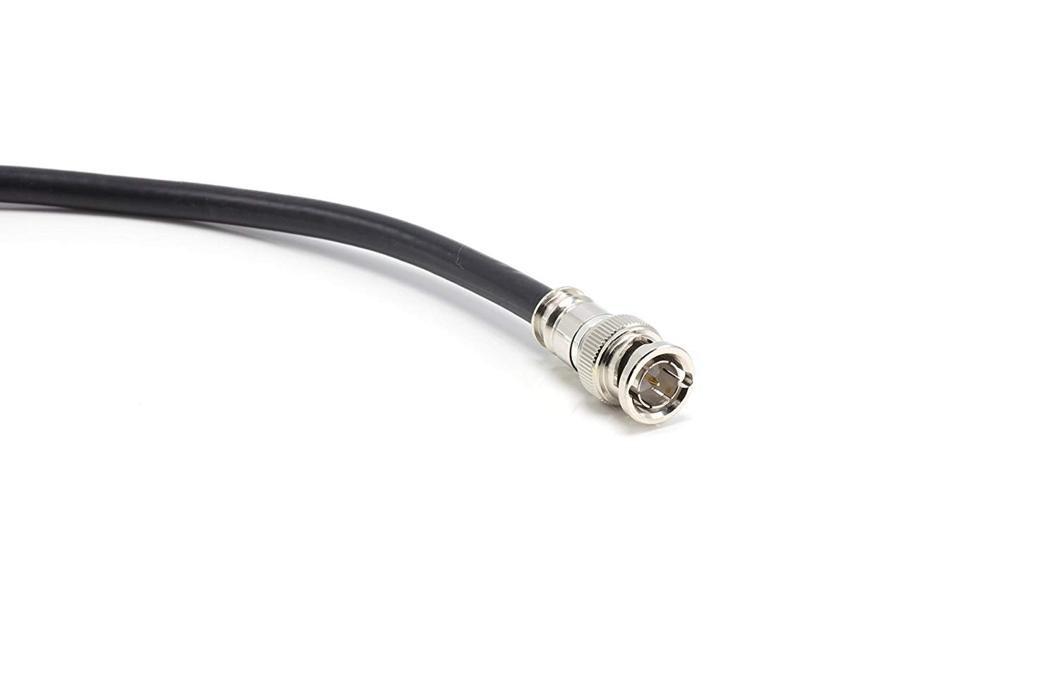 HD SDI Cable | Black Coaxial BNC Male to Male 25ft | 75 Ohm 3Gbps