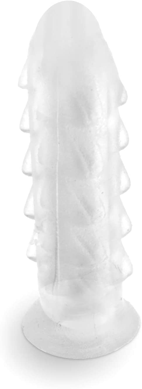 Ribbed Plastic Conical Anchors - For Concrete, Stucco, Brick, Drywall, and Similar - Kit of 50 Anchors