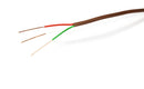 Thermostat Wire 18/3 - Brown - Solid Copper 18 Gauge, 3 Conductor - CL2 (UL Listed) CMR Riser Rated (CL3) - Residential, Commercial and Industrial Rated - 18-3, 50 Feet