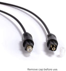 Digital Optical Audio Cable - Premium Toslink Fiber Optic Audio Cables with Gold Plated Connectors - Ultra Thin Jacket, Micro Cable - Extra Flexible, Long Life Jacket - 50 Feet, 3 Pack