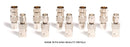 SMA Male to BNC Female Adapter - 25 Pack Coupler - Male to Female Coaxial (RF) Connector, Compatible with RF, SDI, HD-SDI, CCTGV, Camera