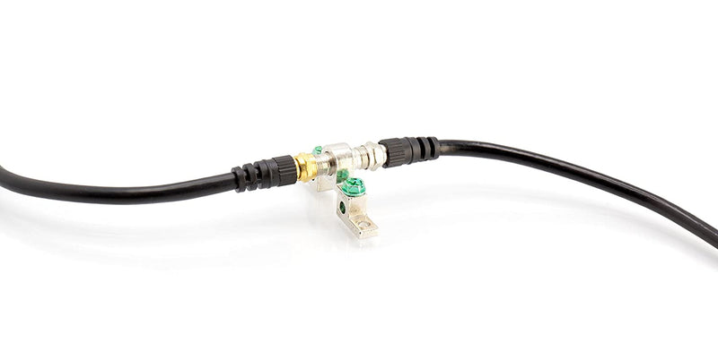 Coaxial Cable (Coax Cable) 3ft with Gold, Easy Grip Connectors- Black - 75 Ohm RG6 F-Type Coaxial TV Cable - 3 Feet Black