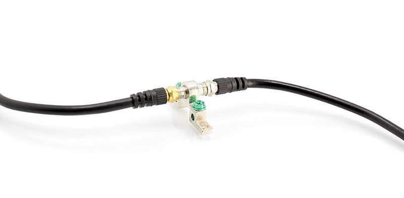 Coaxial Cable (Coax Cable) 6ft with Gold, Easy Grip Connectors- Black - 75 Ohm RG6 F-Type Coaxial TV Cable - 6 Feet Black