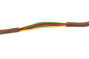 Thermostat Wire 18/6 - Brown - Solid Copper 18 Gauge, 6 Conductor - CL2 (UL Listed) CMR Riser Rated (CL3) - Residential, Commercial and Industrial Rated - 18-6, 50 Feet
