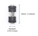 Weather Sealed Cable Extension Coupler - 4 Pack - Cable Extension Adapter (Barrel Splice - Coupler) - Connects Two Coaxial Video Cables (Female to Female Connector) 3GHz rated