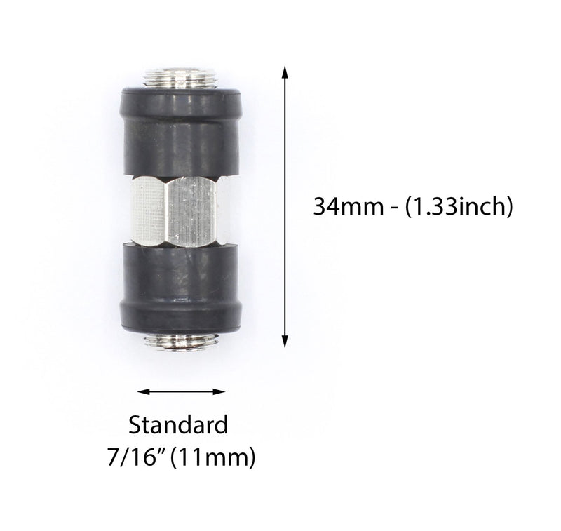 Weather Sealed Cable Extension Coupler - 4 Pack - Cable Extension Adapter (Barrel Splice - Coupler) - Connects Two Coaxial Video Cables (Female to Female Connector) 3GHz rated
