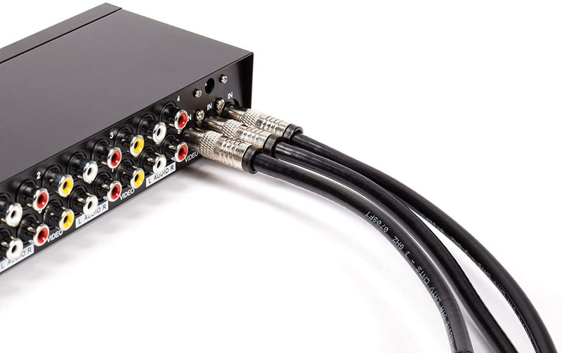 50ft PLENUM RG6 Coaxial Cable - 3Ghz 75 Ohm Commercial Grade With Compression Connectors