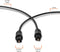 Digital Optical Audio Cable - Premium Toslink Fiber Optic Audio Cables with Gold Plated Connectors - Ultra Thin Jacket, Micro Cable - Extra Flexible, Long Life Jacket - 6 Feet, 3 Pack