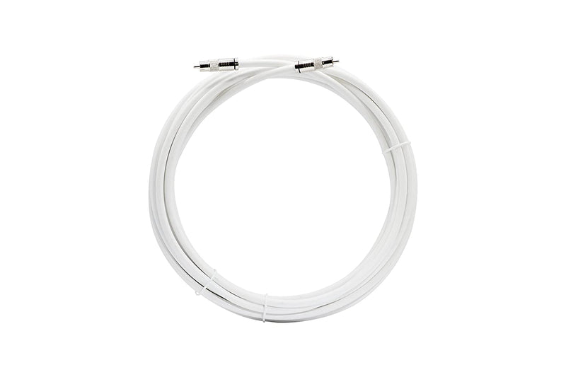 Digital Audio Cable - Digital Coaxial Cable with RCA connections, 75 Ohm - Low and Hgh Frequency RG6 Coax - Subwoofer Cable - (S/PDIF) White RCA Cable, 50 Feet