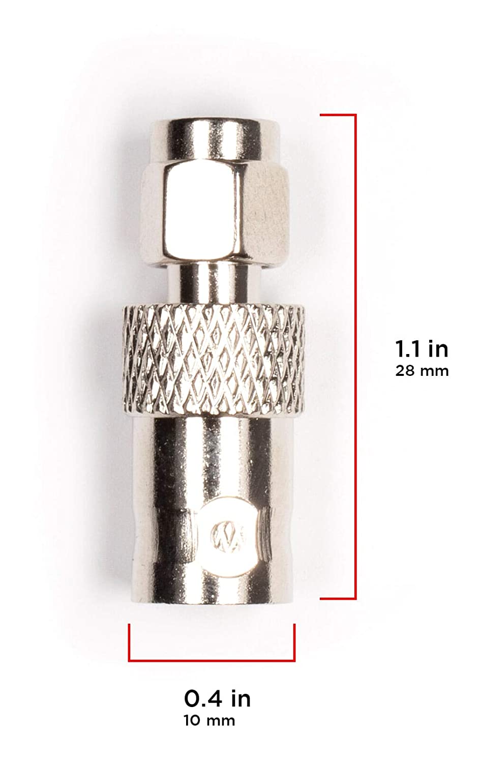 SMA Male to BNC Female Adapter - 4 Pack Coupler - Male to Female Coaxial (RF) Connector, Compatible with RF, SDI, HD-SDI, CCTGV, Camera