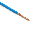 50 Feet (15 Meter) - Insulated Solid Copper THHN / THWN Wire - 12 AWG, Wire is Made in the USA, Residential, Commerical, Industrial, Grounding, Electrical rated for 600 Volts - In Blue