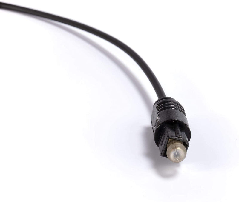 Digital Optical Audio Cable - Premium Toslink Fiber Optic Audio Cables with Gold Plated Connectors - Ultra Thin Jacket, Micro Cable - Extra Flexible, Long Life Jacket - 6 Feet, 3 Pack