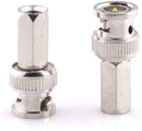 RG6 Coaxial Cable Connector, Screw On (Twist On) - SDI, HD-SDI, CCTV, Security, Video Card, Camera, Solderless - RG6 - Pack of 100