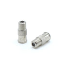 Coaxial Cable Push on Connectors - 10 Pack - for Tight Corners and Hard to Reach areas - F Type Adapter for Coax Cable and Wall Plates
