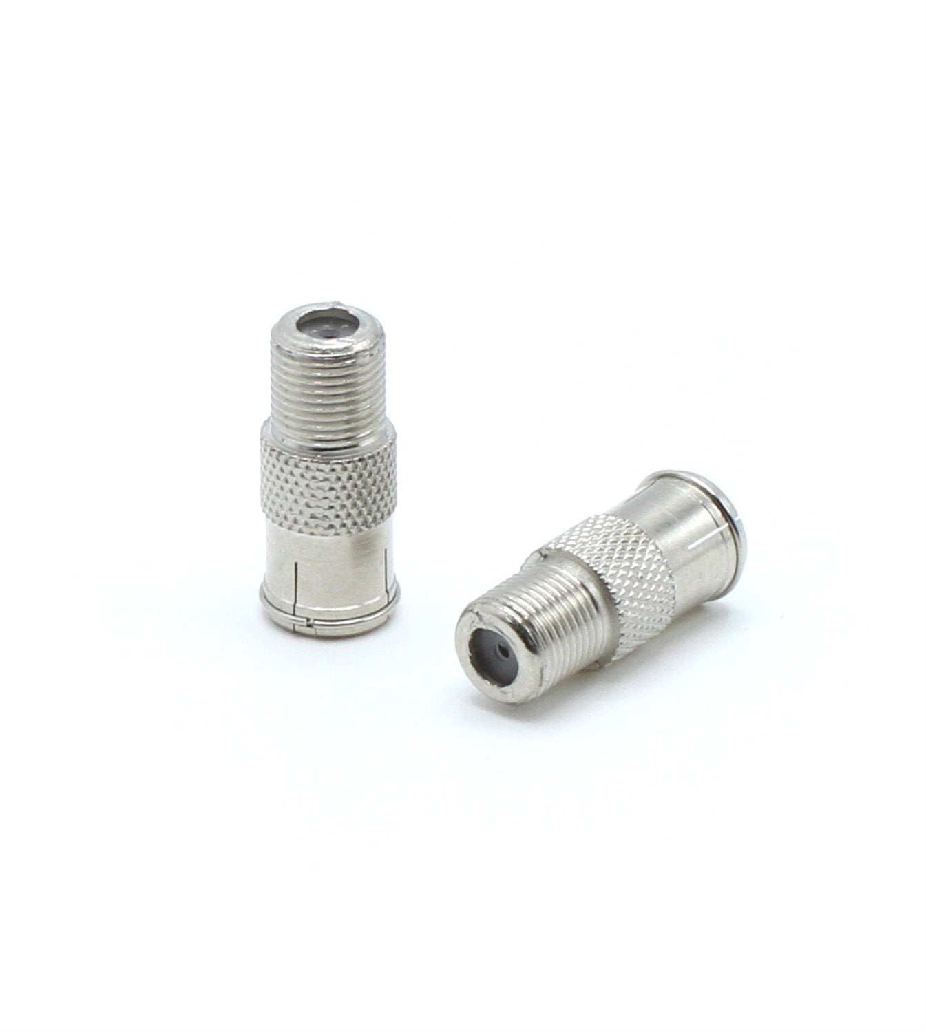 Coaxial Cable Push on Connectors - 50 Pack - for Tight Corners and Hard to Reach areas - F Type Adapter for Coax Cable and Wall Plates