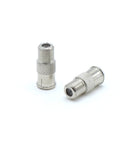 Coaxial Cable Push on Connectors - 4 Pack - for Tight Corners and Hard to Reach areas - F Type Adapter for Coax Cable and Wall Plates