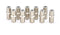 Coaxial Cable Extension Adapter | 50 Pack | Satellite Cable TV Compatible F-Pin