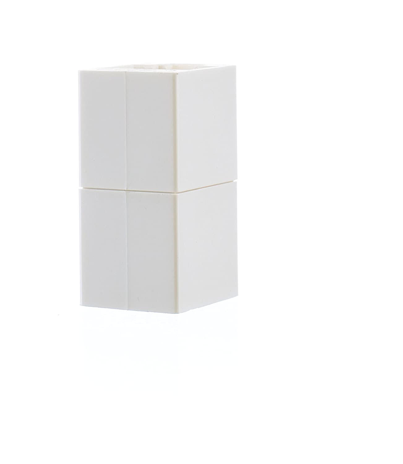 Ethernet Extender and Adapter - RJ45 Ethernet Data Cable f Connector Coupler - 8 Conductor 8p8c 4 Line - (White) - 2 Pack