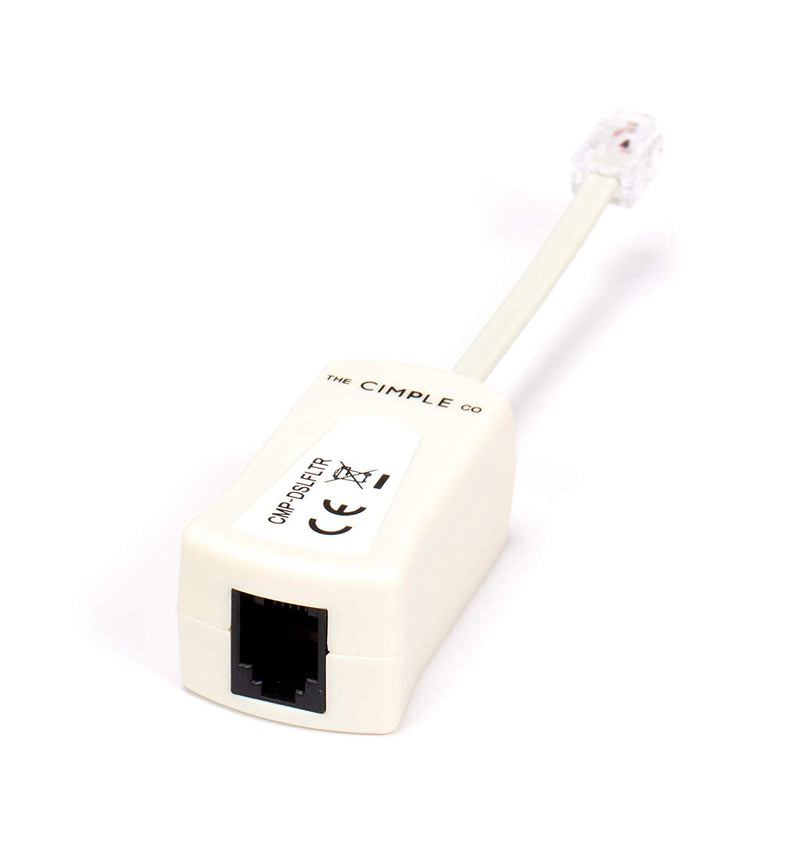 DSL Phone Line Filter | 1 Pack | Ivory | Reduce Digital Noise Caused By DSL Line