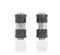 Weather Sealed Cable Extension Coupler - 10 Pack - Cable Extension Adapter (Barrel Splice - Coupler) - Connects Two Coaxial Video Cables (Female to Female Connector) 3GHz rated