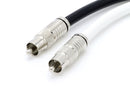 Digital Audio Cable - Digital Coaxial Cable with RCA connections, 75 Ohm - Low and Hgh Frequency RG6 Coax - Subwoofer Cable - (S/PDIF) Black RCA Cable, 35 Feet