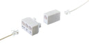 Telephone Cord Coupler - High Quality Phone In Line Coupler - 4 Conductor (2) Telephone Lines - 2 Pack (WHITE)