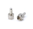 Coaxial F Type (F-Pin / F81) Voltage Blocking 75 Ohm Terminator with DC Short for Coax and RF - RF Signal (AC) and Power or Voltage (DC) Should be Blocked or Capped - Pack of 4