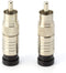 RCA Compression Connectors - 50 Pack - RG-6 Coaxial Cable - Universal Male Connectors for RCA, Subwoofer, Composite, Component and Similar Cables