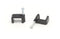 THE CIMPLE CO - Dual, Twin, or Siamese Coaxial Cable Clips, Cat6, Electrical Wire Cable Clip, 1/2 in Nail Clip and Fastener, Black (100 pieces per bag)