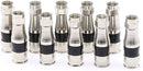 Coaxial Cable Compression Fitting - 25 Pack - for RG11 Coax Cable - with Weather Seal O Ring and Water Tight Grip