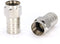 Coaxial Crimp Type Fitting / Connector - for RG6 Coax Cable - for easy installation (100 Pack)