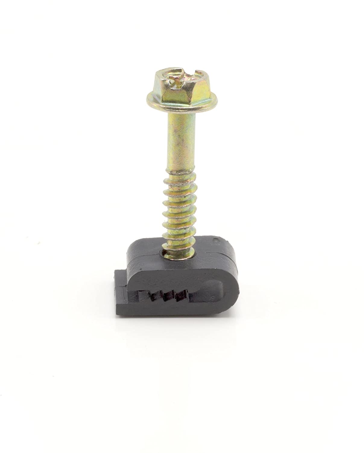 THE CIMPLE CO - Mini Wire Cable Clips, Electrical Wire Cable Clip, 1/10 in (3 mm) Screw Clip and Fastener, Black (100 pieces per bag)