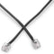 Phone Line Cord 100 Feet - Modular Telephone Extension Cord 100 Feet - 2 Conductor (2 pin, 1 line) cable - Works great with FAX, AIO, and other machines - Black
