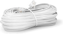 Phone Line Cord 25 Feet - Modular Telephone Extension Cord 25 Feet - 2 Conductor (2 pin, 1 line) cable - Works great with FAX, AIO, and other machines - White
