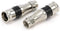 Coaxial Cable Compression Fitting - 50 Pack - for RG11 Coax Cable - with Weather Seal O Ring and Water Tight Grip