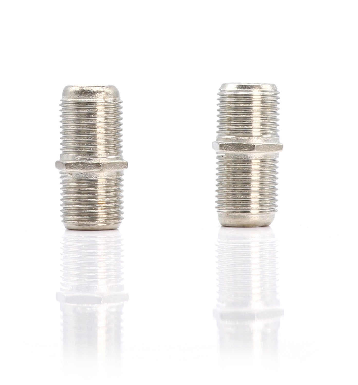Cable Extension Coupler Connects Two Coaxial Video Cables, for Coax F81 (female to female) 1GHz Cable TV, and Cable Internet Rated (4 Pack)