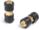 Gold Weather Sealed Coaxial Extension Coupler - 4 Pack - Cable Extension Adapter (Barrel Splice - Coupler) - Connects Two Coaxial Video Cables (Female to Female Connector) 3GHz rated