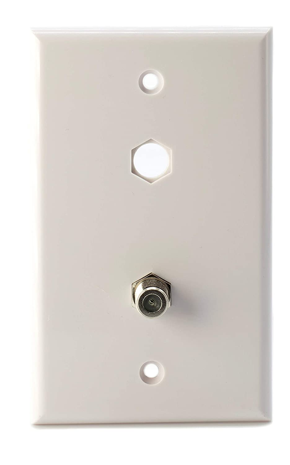 Cable Extension Coupler, with Washer and Nut - 100 Pack - Works with Wall plates - Connects Two Coaxial Video Cables, for Coax F81 (female to female) High Quality 3GHz Satellite, CATV