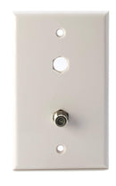 Cable Extension Coupler, with Washer and Nut - 50 Pack - Works with Wall plates - Connects Two Coaxial Video Cables, for Coax F81 (female to female) High Quality 3GHz Satellite, CATV