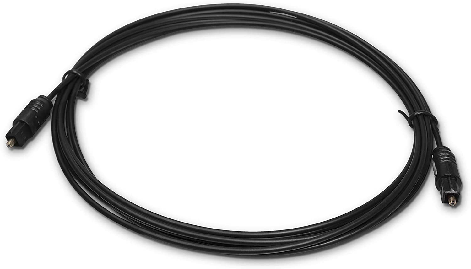 Digital Optical Audio Cable - Premium Toslink Fiber Optic Audio Cables with Gold Plated Connectors - Ultra Thin Jacket, Micro Cable - Extra Flexible, Long Life Jacket - 20 Feet, 3 Pack