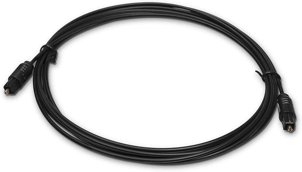 Digital Optical Audio Cable - Premium Toslink Fiber Optic Audio Cables with Gold Plated Connectors - Ultra Thin Jacket, Micro Cable - Extra Flexible, Long Life Jacket - 20 Feet, 3 Pack