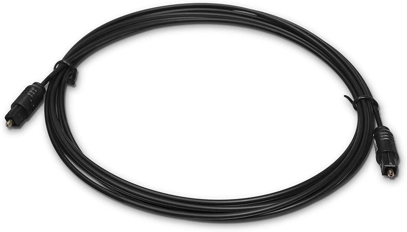Digital Optical Audio Cable - Premium Toslink Fiber Optic Audio Cables with Gold Plated Connectors - Ultra Thin Jacket, Micro Cable - Extra Flexible, Long Life Jacket - 20 Feet