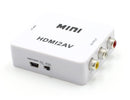 THE CIMPLE CO - HDMI to RCA Converter (Digital to Analog Converter) - Converts FROM HDMI - Does not work in reverse - DOWN CONVERTS - White Kit