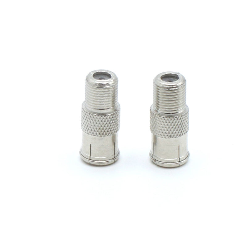 Coaxial Cable Push on Connectors - 50 Pack - for Tight Corners and Hard to Reach areas - F Type Adapter for Coax Cable and Wall Plates
