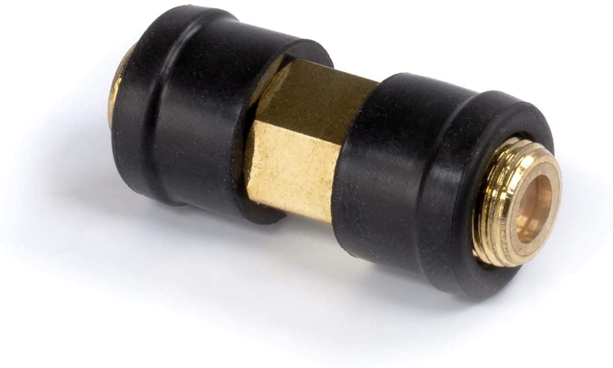 Gold Weather Sealed Coaxial Extension Coupler - 10 Pack - Cable Extension Adapter (Barrel Splice - Coupler) - Connects Two Coaxial Video Cables (Female to Female Connector) 3GHz rated